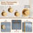 12 Inch Rainfall Thermostatic Shower System with Body Jets, and 3-Sprays Handheld with a Shelf-94402020