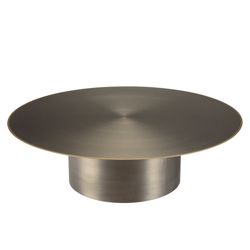 Asad Pedestal Coffee Table, 35" H x 70" L x 42" W