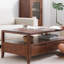 Table basse rectangulaire en bois massif-1646184510