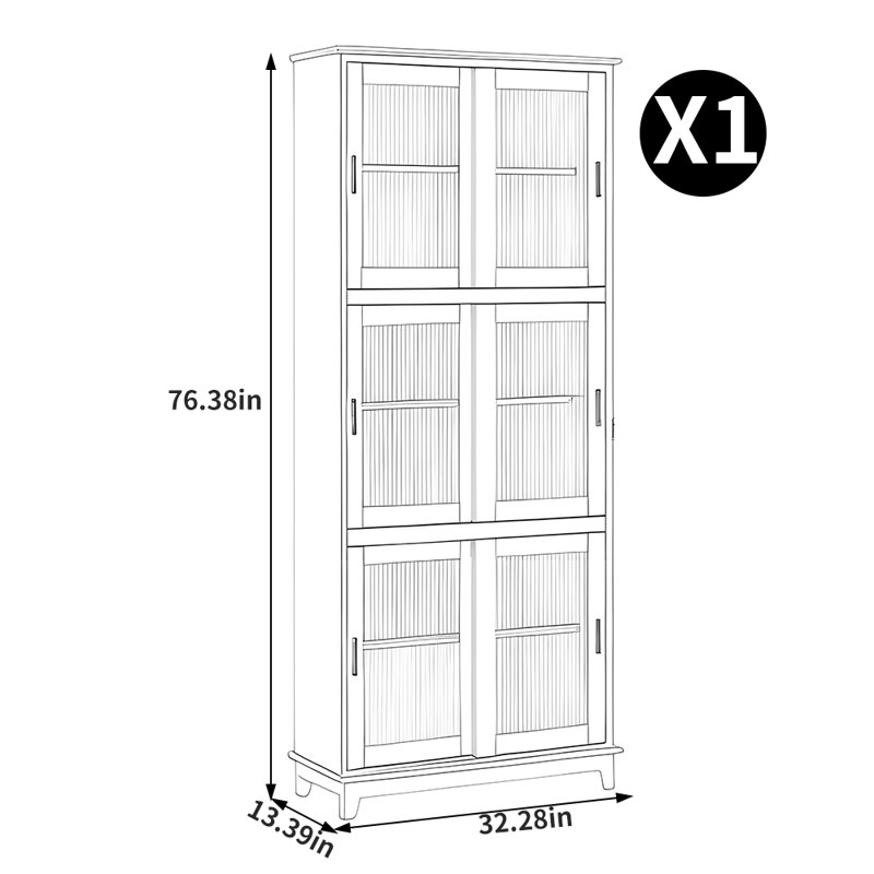 Delmont, H 76,38 po x l 32,28 po x P 13,39 po, Brun
