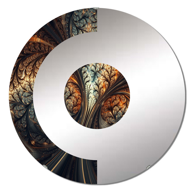 Tanouye - Half Circle Wall Mirror, 31.4" x 31.4"