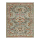 Distressed Homage Hand Knotted Wool Floral Area Rug