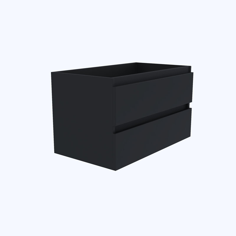 Salt 35.25'' Single Bathroom Vanity Base Only, Black