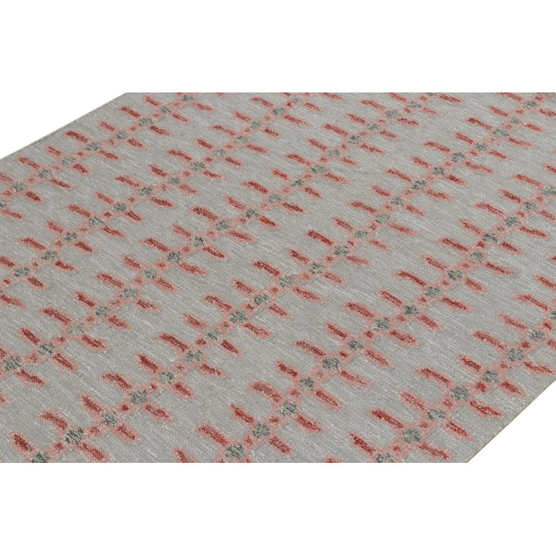 Scandinavian Wool Geometric Area Rug, Rectangle 5' x 7'