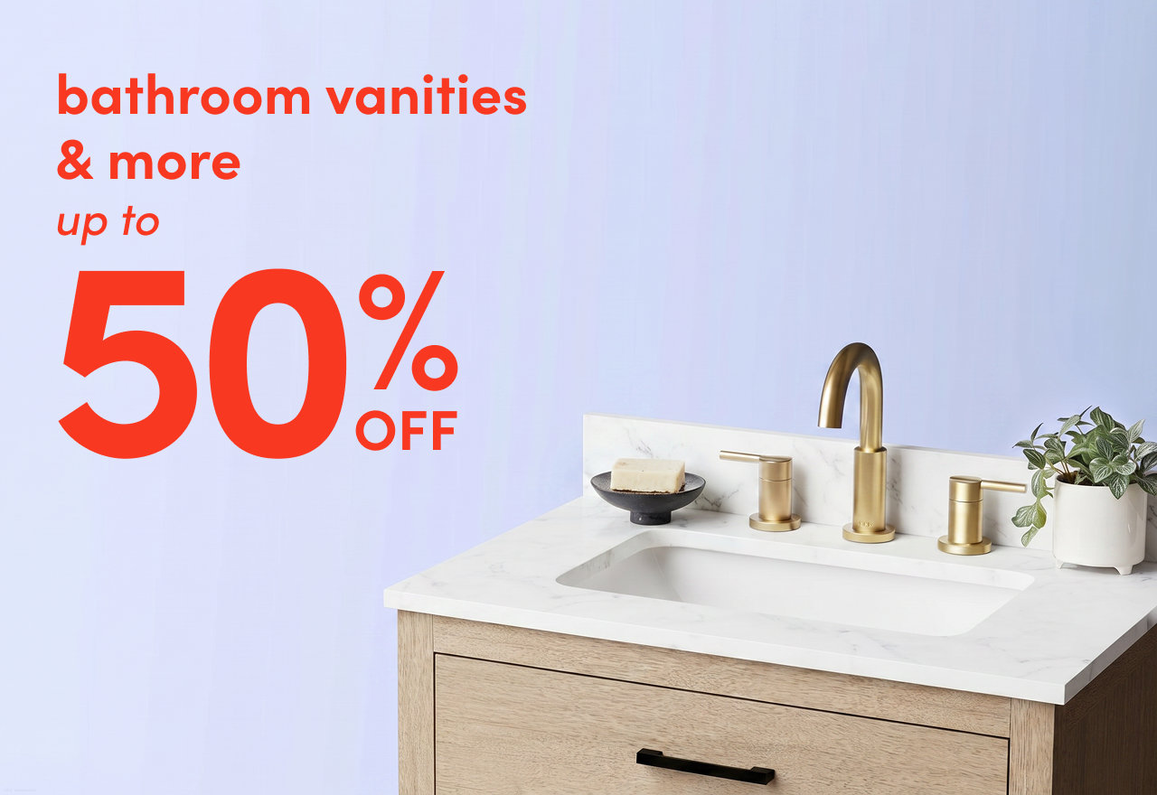 deals on bathroom vanities & more