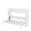 Lit escamotable simple TG avec bureau, lumière DEL et station de charge USB