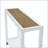 Glass Entryway Table with 2-Tier Metal Structure-371146243