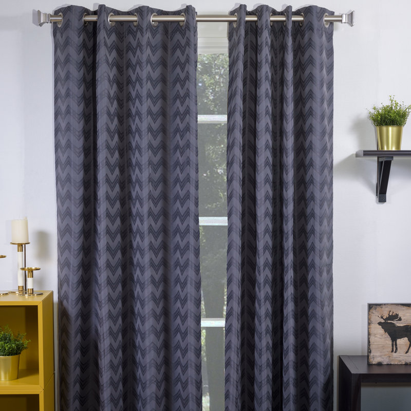 Tringle à rideaux simple 1,13 po Futch, Inoxydable, H 3 po x l 72 po x P 6 po