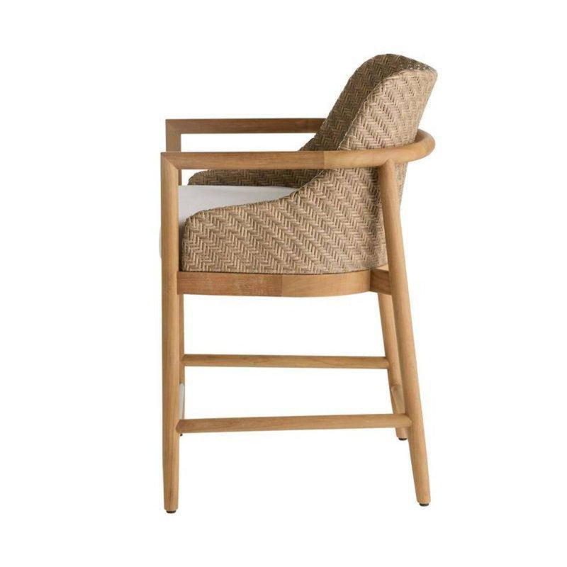 Chilton Outdoor Teak Bar Stool, 25.5