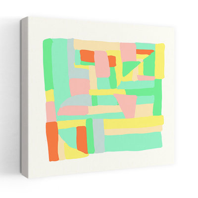 Contemporary Art Abstract Modern Retro Art
