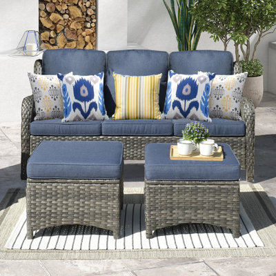 XIZZI Peridot 72.83'' Outdoor Patio Sofa & Reviews | Wayfair