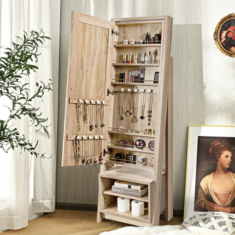 Armoire à bijoux avec miroir Latitude Run®