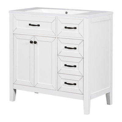 Bathroom Vanity with Sink Combo Bathroom Cabinet with Drawers
