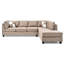 Canapé d'angle réversible Malone Mocha Microsuède-1892446127