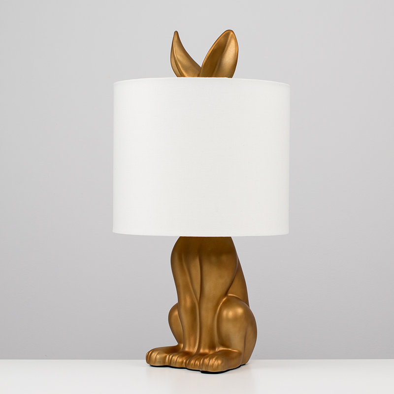 Chesnut Ceramic Table Lamp, White, No