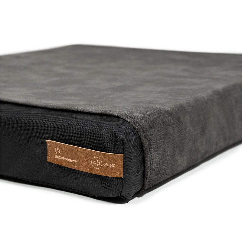 Orthopedic Memory Foam Pet Bed, 8cm H x 90cm W x 110cm D, Khaki
