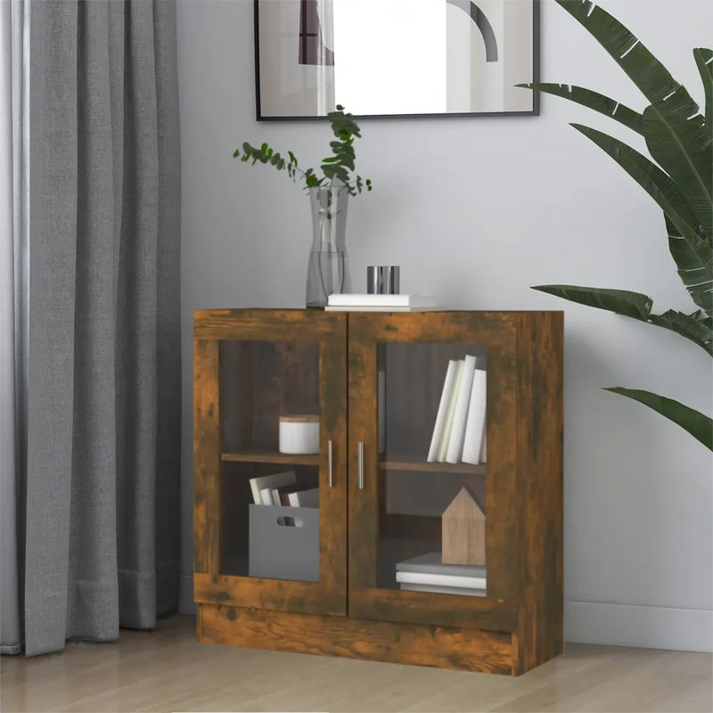 Avriel 2 -Door 1 -Shelf, Smoked Oak