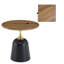 Table d'appoint de salon avec petite table d'appoint, table d'appoint étroite, plateau en bois et base en métal-697193088