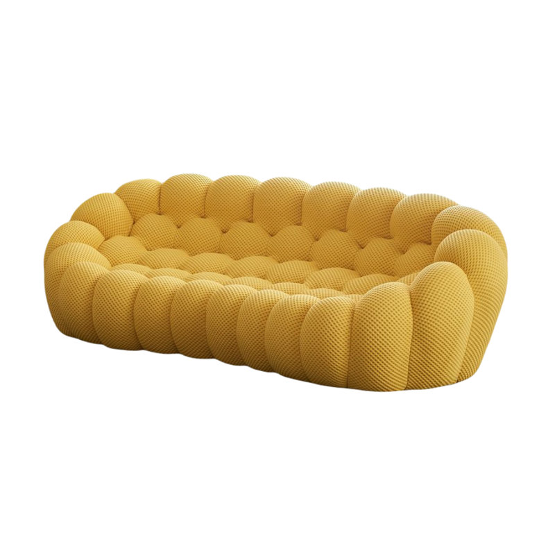 Canapé simple jaune Creative, H 31,5 po x l 94,5 po x P 44,1 po, 3