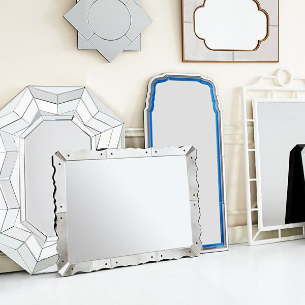 Caroline Scalloped Beveled Wall Mirror