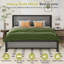 Platform Bed Frame with Headboard and Footboard, Heavy-Duty Bed Frame with Metal Slats Support, Modern Fabric Upholstered Beds, No Box Spring Needed-1721447851