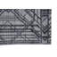 Tapis gris en laine / coton noué à la main Yula-812240735