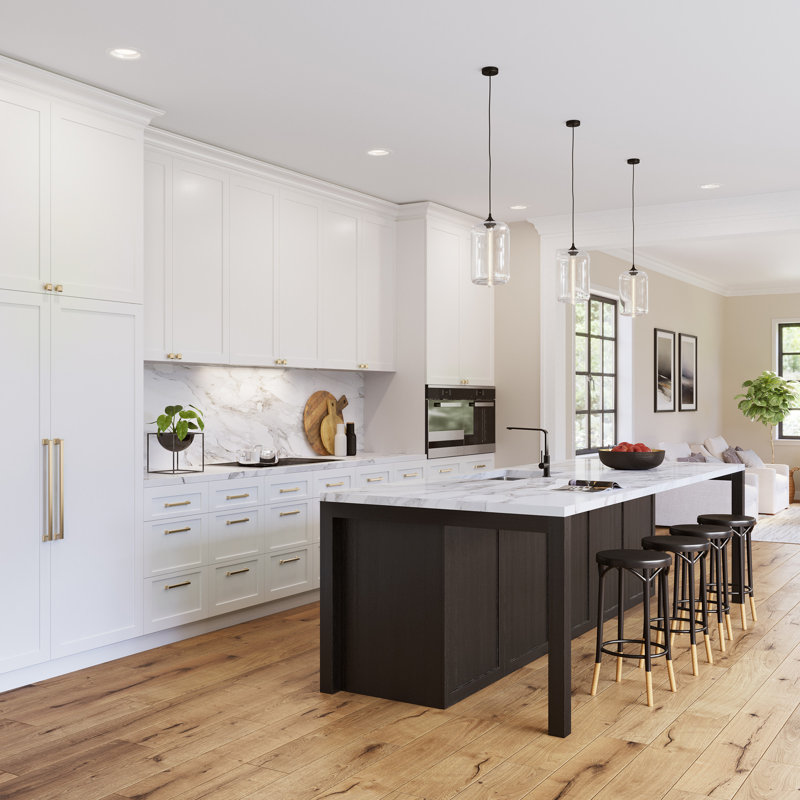 Sweetbriar Lane 1 1/4" Length Square Knob, Warm Brass