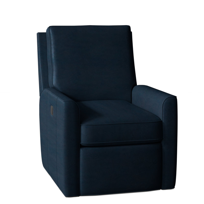 Yorba Recliner, Outsider Raven Genuine Leather, Manual