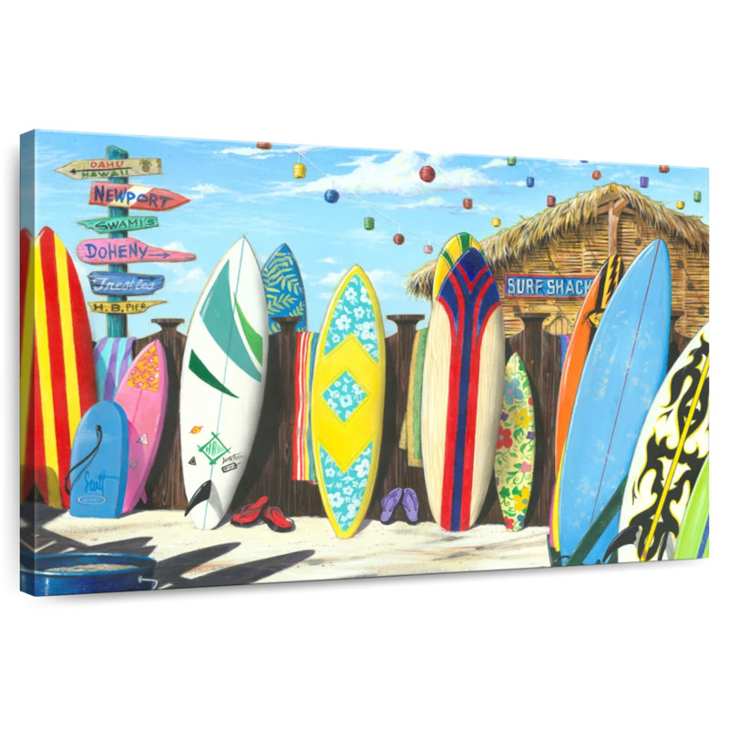 Senne Surf Shack, 8" H x 12" W