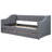 Versatile Storage Twin Daybed Upholstered In Grey Linen For Elegant Bedroom Setup
