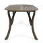 Ensemble repas d'extérieur ovale en bois d'acacia 6 personnes avec coussins Tinnin-2138830301