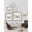 Rayures blanches - peinture encadrée-724309541