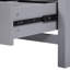 Meuble-lavabo gris 24 po avec lavabo encastré en céramique, étagère de porte double couche et armoire de rangement intégrée de 24 po à 2 portes et 1 tiroir, conception à fermeture en douceur, poignées argentées, protection-715817031