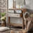 Rustic Retro Solid Wood Carved Accent Cabinet