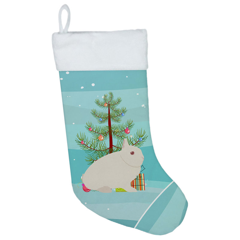 Chaussette de noël hermelin lapin