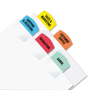 Redi-Tag® Printable Laser Index Tabs Plastic File Tab Labels