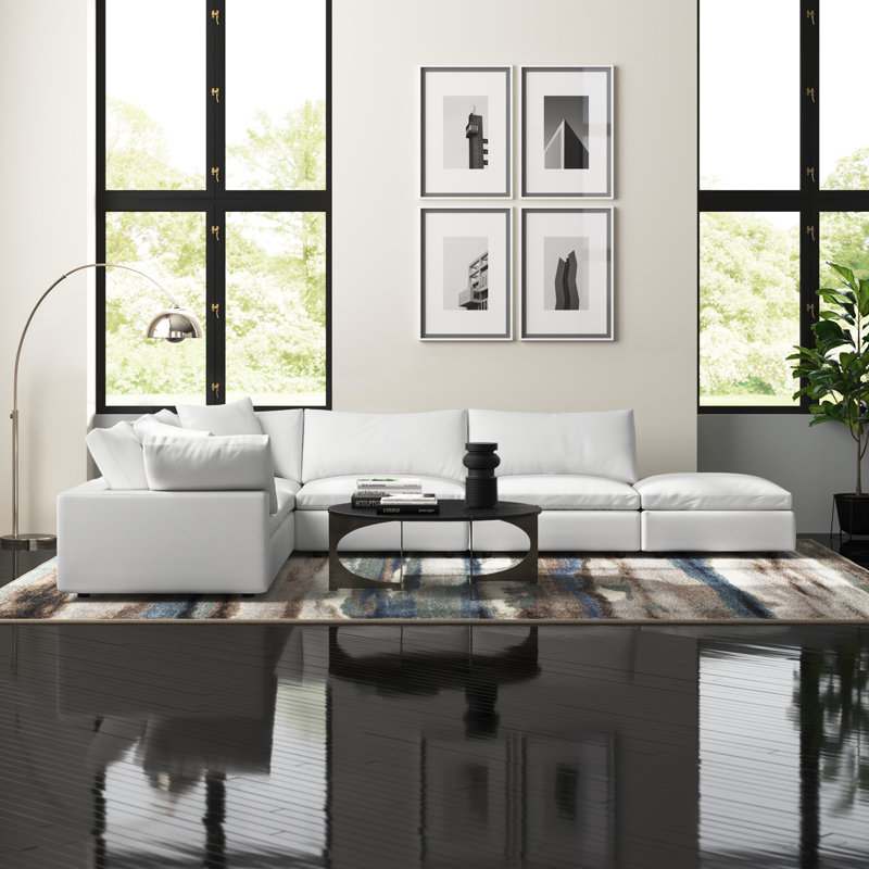 Capitolino Upholstered L-Shaped Sectional Reversible