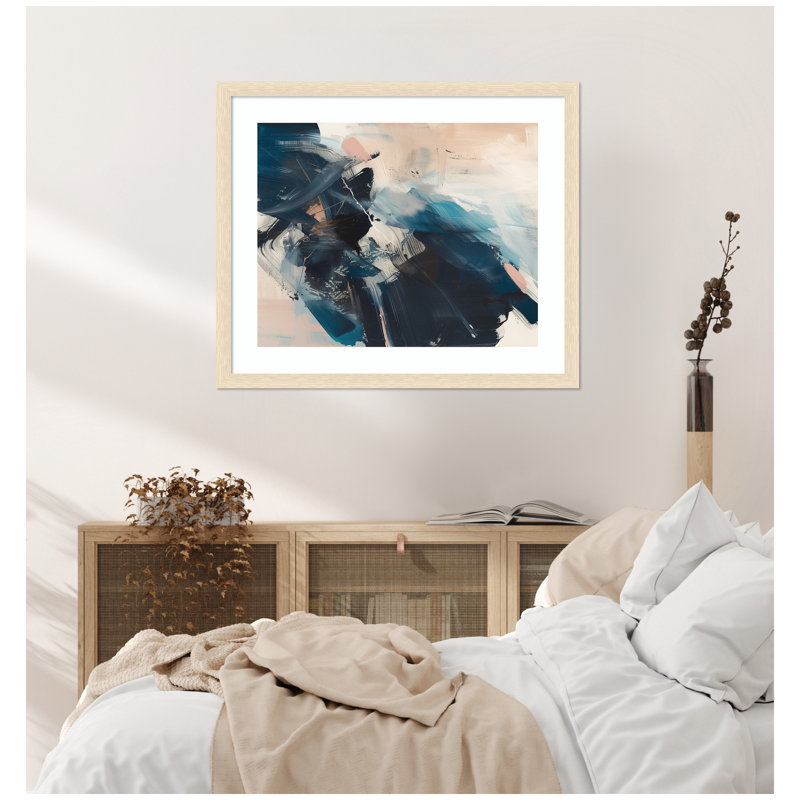 Impression d'art mural encadré «Deep Blue Momentum II» par Amy Lighthall