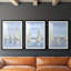 NAUTICAL Series IV - Impression sur mesure encadrée de qualité supérieure - 3 pièces-382946900