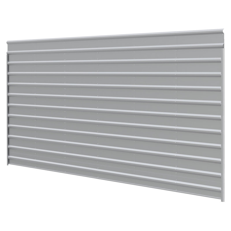 Eggshell Galvanized Steel Carport Side Wall Enclosure