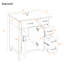 Meuble-lavabo avec lavabo, 2 portes à fermeture douce et tiroir profond-129598989