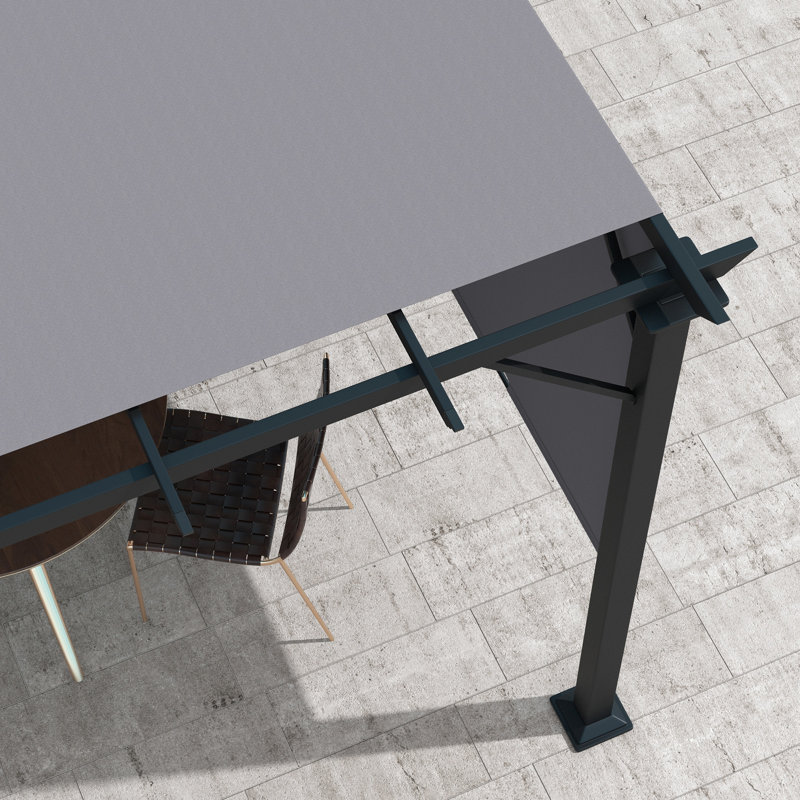 Pergola en acier l 10 pi x P 10 pi, Gris