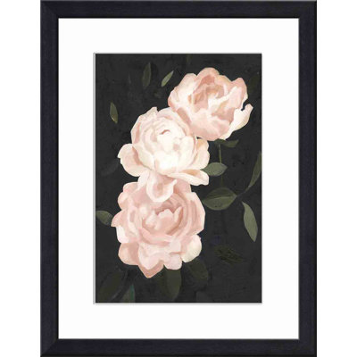 «Nighttime Flora III» par Emma Scarvey - peinture encadrée