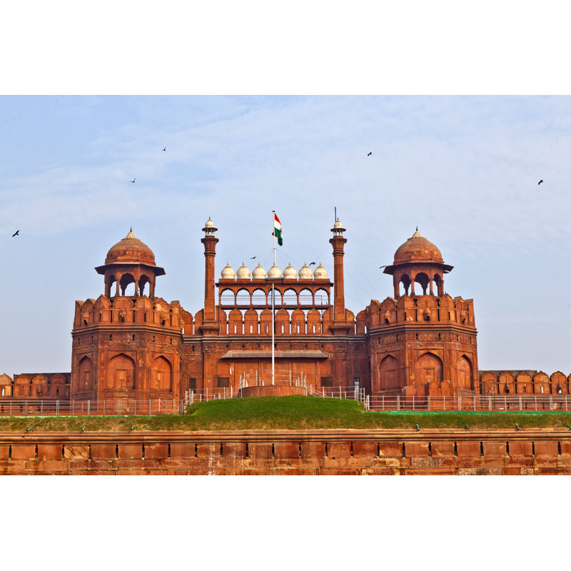Fort rouge à Delhi, H 32 po x l 48 po x P 1,25 po