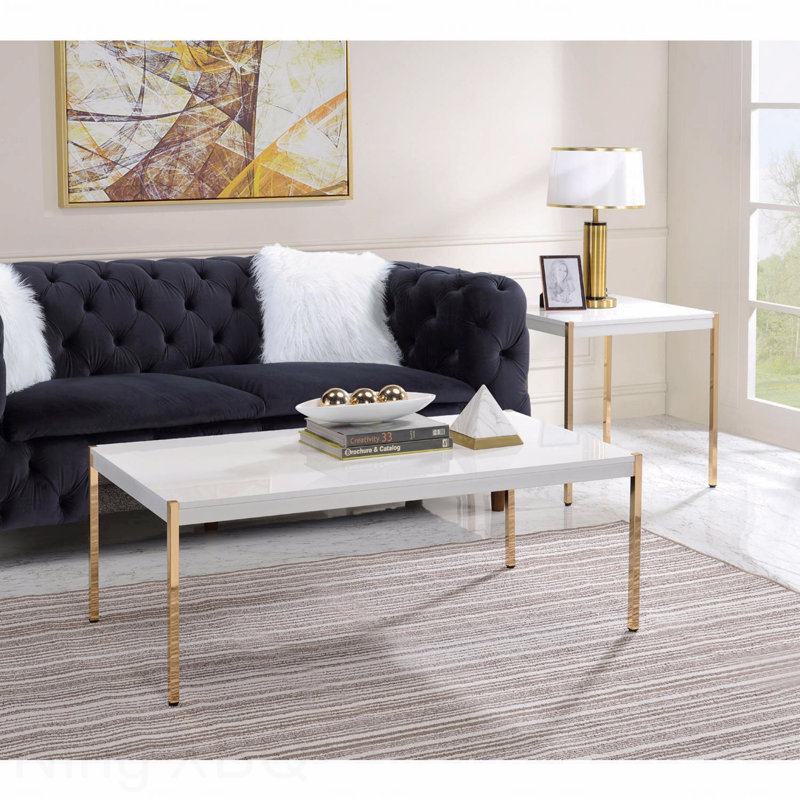 Rectangular Wooden Top Coffee Table