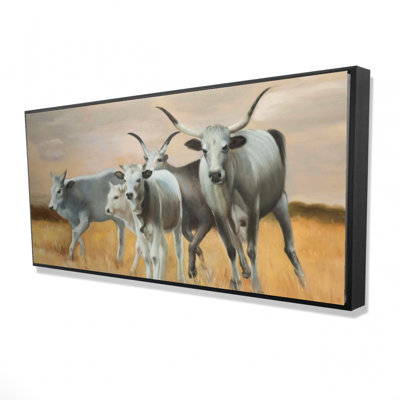 Nguni Breeding Print On Canvas