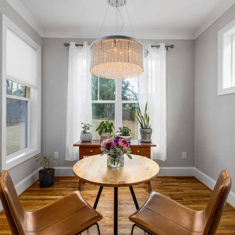 Lustre en cristal Hockaday, H 10 po x l 16 po x P 16 po, 9 lumières