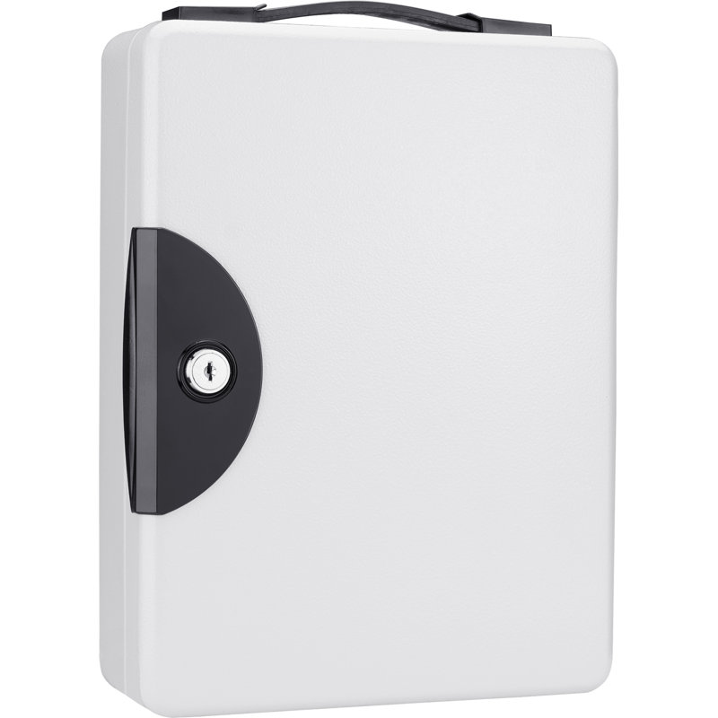 50 KEY LOCK BOX GREY W/CARRYING HANDLE