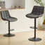 Tabouret de bar pivotant en cuir synthétique 2 pièces avec repose-pieds-1095194920