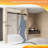 Frameless Single Sliding Shower Door, 56-60"W X 60"H, Clear Tempered Glass, Matte Black Finish-122279804